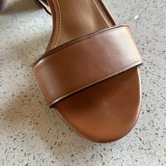 SALE !! Coach Brown Leather Sandals 7.5 - Picture 3 of 10